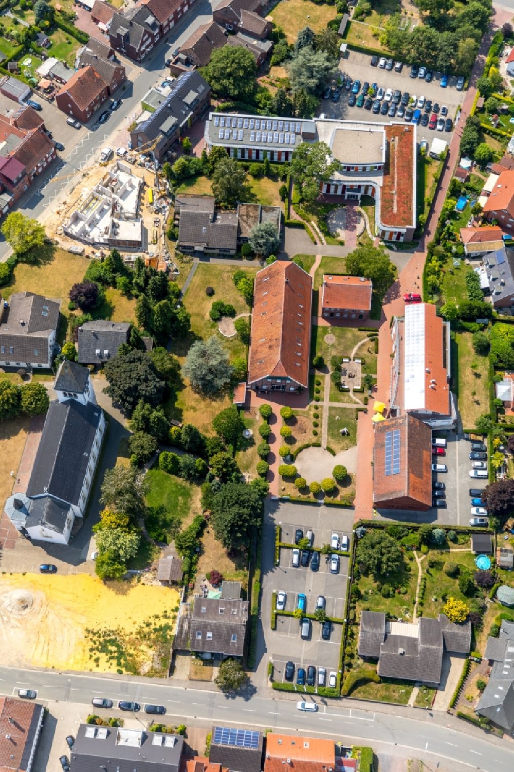 Aerial image Walstedde - Hospital grounds of the Haus Walstedde Children's Hospital in Walstedde, North Rhine-Westphalia, Germany