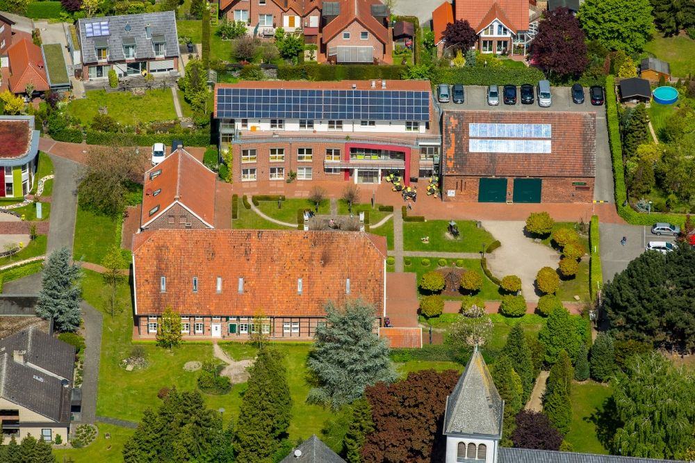 Aerial image Walstedde - Hospital grounds of the Haus Walstedde Children's Hospital in Walstedde, North Rhine-Westphalia, Germany