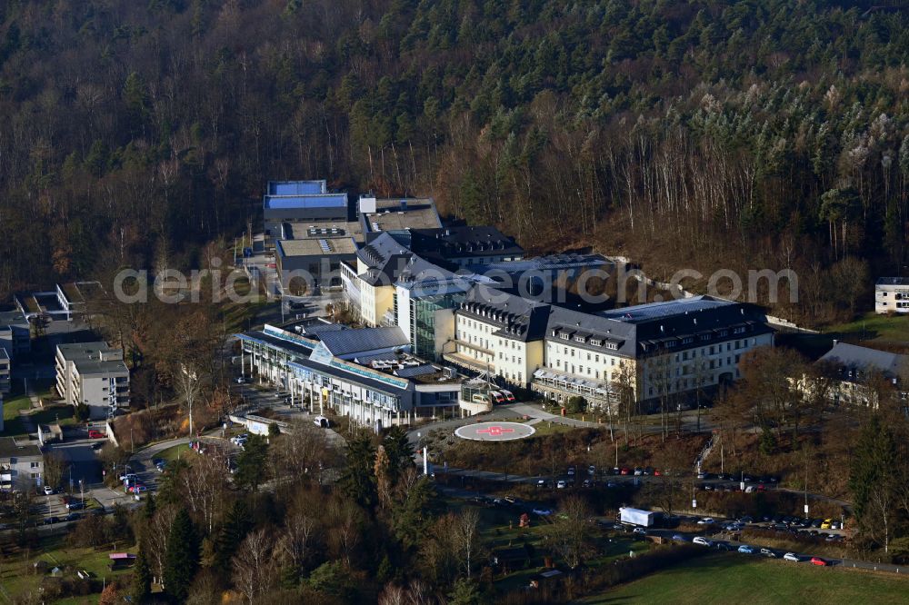 Aerial photograph Bayreuth - Hospital grounds of the Clinic Klinik Hohe Warte in the district Schiesshaus in Bayreuth in the state Bavaria, Germany