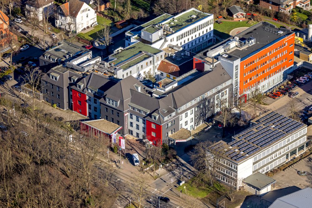 Aerial image Brambauer - Hospital grounds of the Clinic Klinik on Park Luenen on street Brechtener Strasse in Brambauer at Ruhrgebiet in the state North Rhine-Westphalia, Germany
