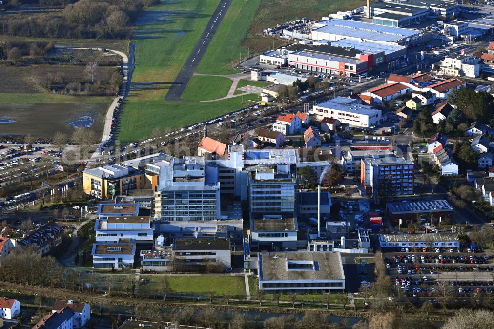 Aerial image Neumarkt in der Oberpfalz - Hospital grounds Klinikum Neumarkt i.d.OPf in Neumarkt in der Oberpfalz in the state Bavaria, Germany