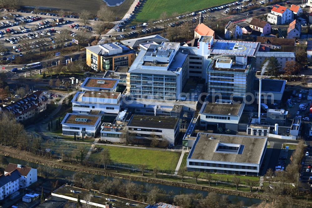 Aerial photograph Neumarkt in der Oberpfalz - Hospital grounds Klinikum Neumarkt i.d.OPf in Neumarkt in der Oberpfalz in the state Bavaria, Germany