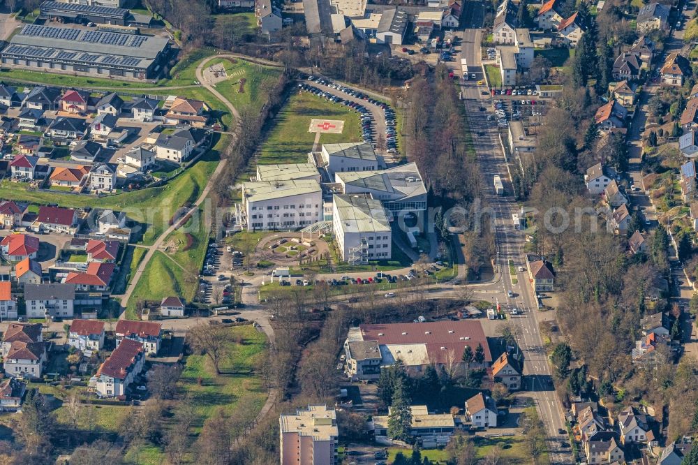 Aerial photograph Lahr/Schwarzwald - Hospital grounds of the Clinic MediClin Herzzentrum Lahr/Baden in Lahr/Schwarzwald in the state Baden-Wurttemberg, Germany