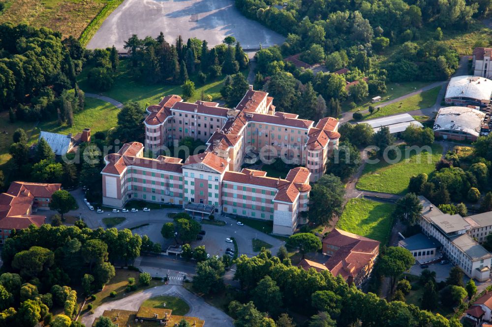 Aerial image Gorizia - Hospital grounds of the Clinic Ospedale Civile on street Via Fabio Filzi in Gorizia in Friuli-Venezia Giulia, Italy