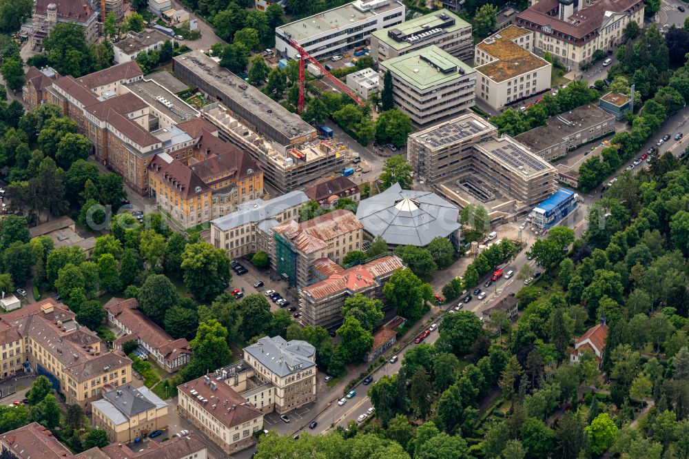 Aerial image Tübingen - Hospital grounds of the Clinic Psychologisches Institut Universitaet Tuebingen on street Liebermeisterstrasse in Tuebingen in the state Baden-Wuerttemberg, Germany
