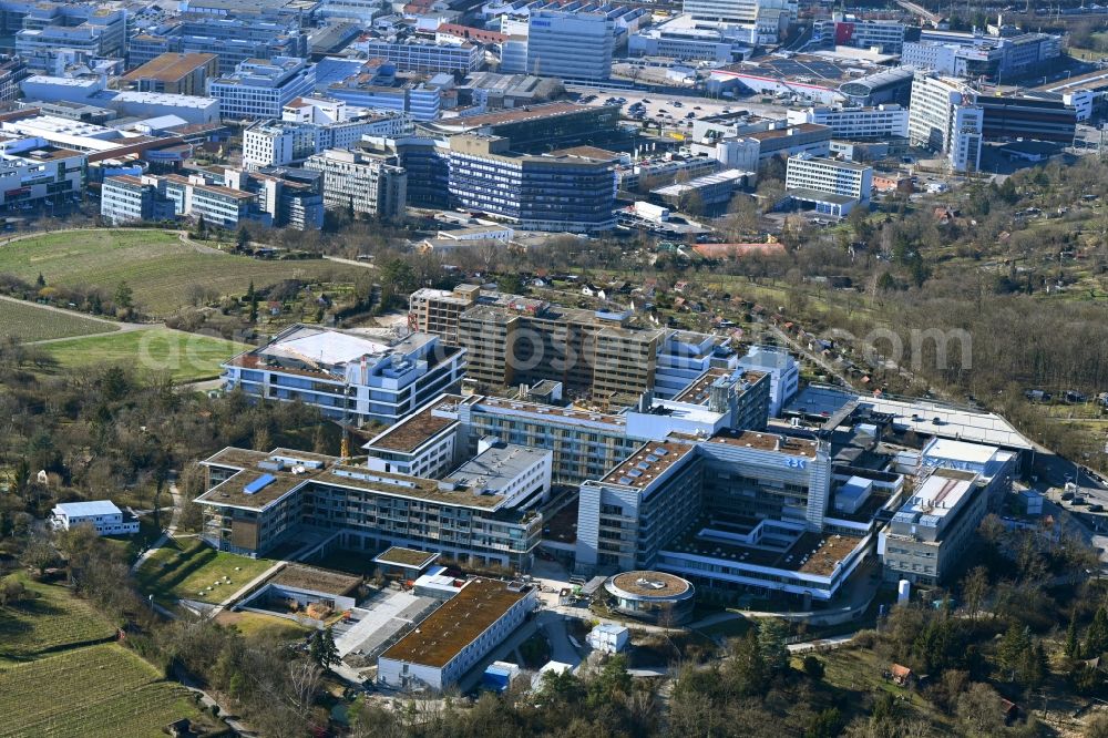 Aerial photograph Stuttgart - Hospital grounds of the Clinic Robert-Bosch-Krankenhaus in the district Bad Cannstatt in Stuttgart in the state Baden-Wurttemberg, Germany