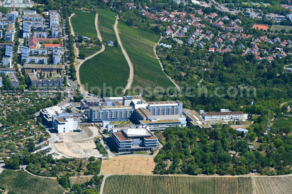 Aerial image Stuttgart - Hospital grounds of the Clinic Robert-Bosch-Krankenhaus in the district Bad Cannstatt in Stuttgart in the state Baden-Wurttemberg, Germany