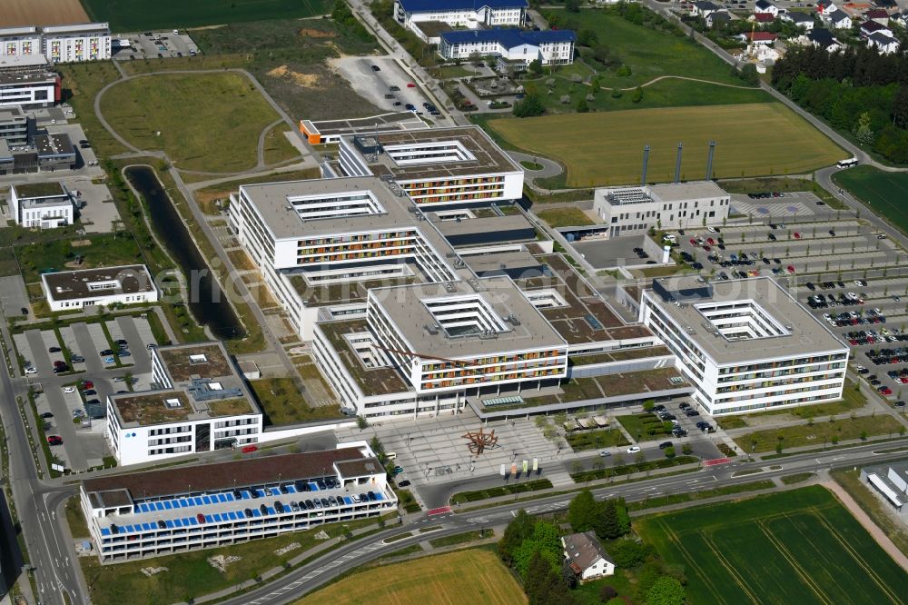 Aerial photograph Villingen-Schwenningen - Hospital grounds of the Clinic Schwarzwald-Baar Klinikum on Klinikstrasse in Villingen-Schwenningen in the state Baden-Wuerttemberg, Germany