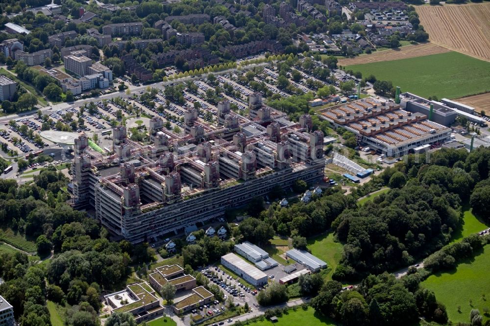 Aerial image Aachen - Hospital grounds of the Clinic Universitaetsklinikum Aachen in the district Laurensberg in Aachen in the state North Rhine-Westphalia, Germany