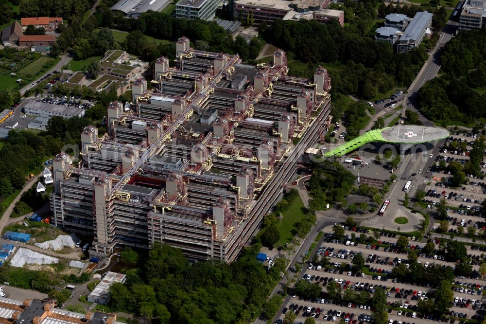 Aerial image Aachen - Hospital grounds of the Clinic Universitaetsklinikum Aachen in the district Laurensberg in Aachen in the state North Rhine-Westphalia, Germany