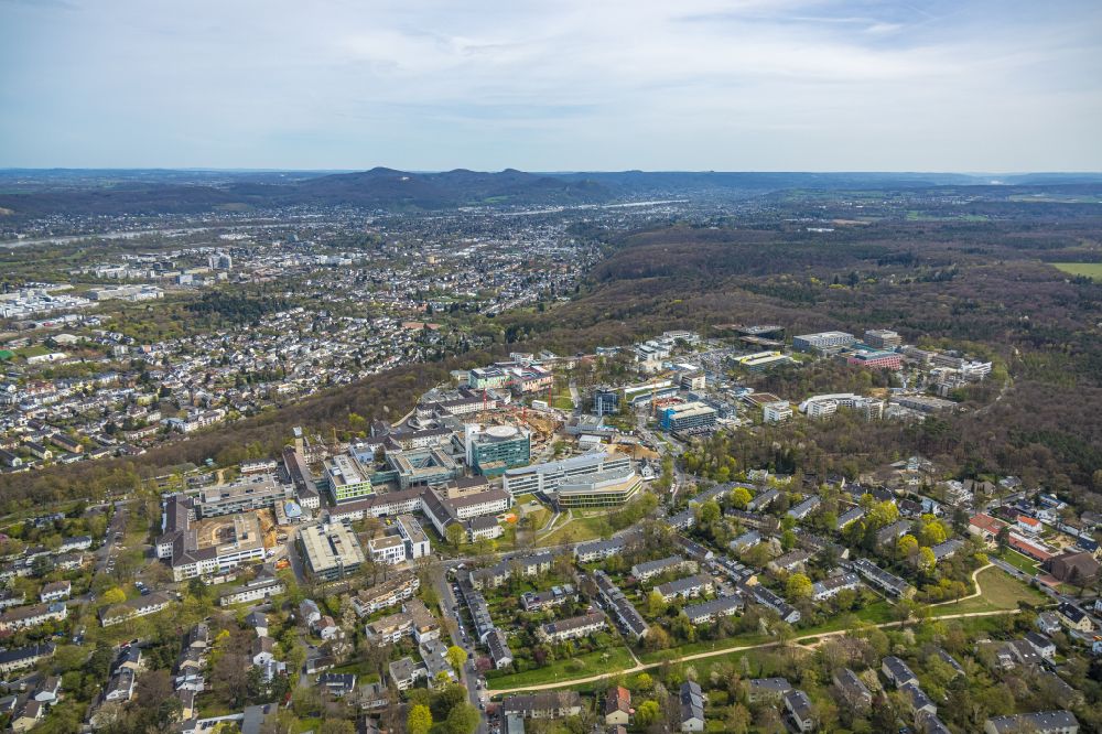 Aerial image Bonn - Hospital grounds of the Clinic Universitaetsklinikum Bonn on Venusberg- Campus in Bonn in the state North Rhine-Westphalia, Germany