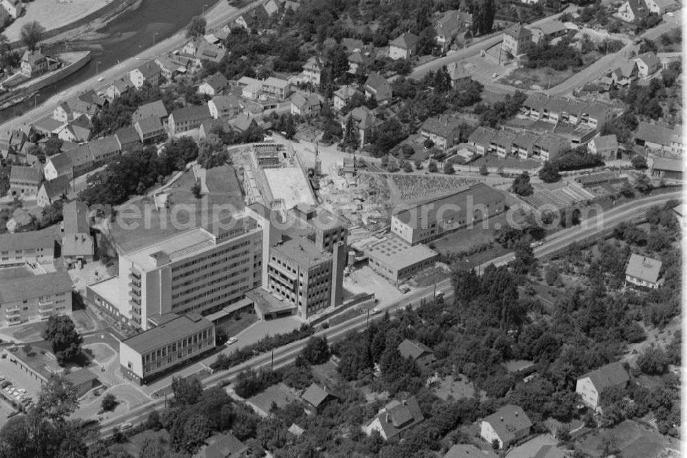 Waiblingen from the bird's eye view: Hospital grounds of the Clinic on street Alfred-Leikam-Strasse in Waiblingen in the state Baden-Wuerttemberg, Germany