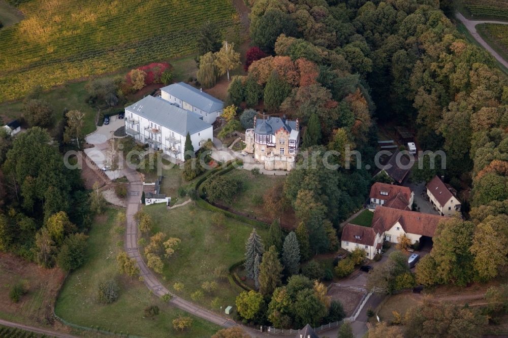 Aerial photograph Bad Bergzabern - Hospital grounds of the rehabilitation center in Bad Bergzabern in the state Rhineland-Palatinate