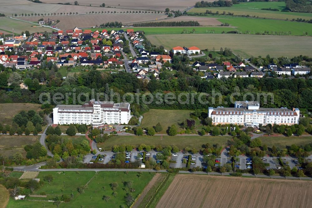 Aerial photograph Flechtingen - Hospital grounds of the rehabilitation center in Flechtingen in the state Saxony-Anhalt, Germany