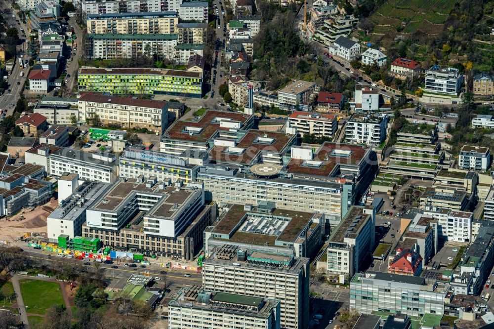Aerial image Stuttgart - Hospital grounds of the Clinic Klinikum Stuttgart - Olgahospital - Frauenklinik Klinikum Stuttgart on Kriegsbergstrasse in Stuttgart in the state Baden-Wurttemberg, Germany