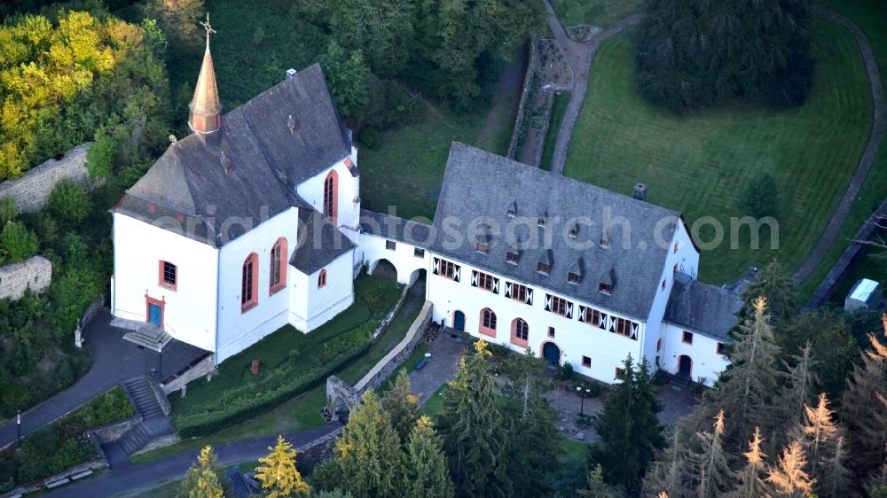 Aerial photograph Asbach - Ehrenstein Monastery and Castle in Asbach in the state Rhineland-Palatinate, Germany