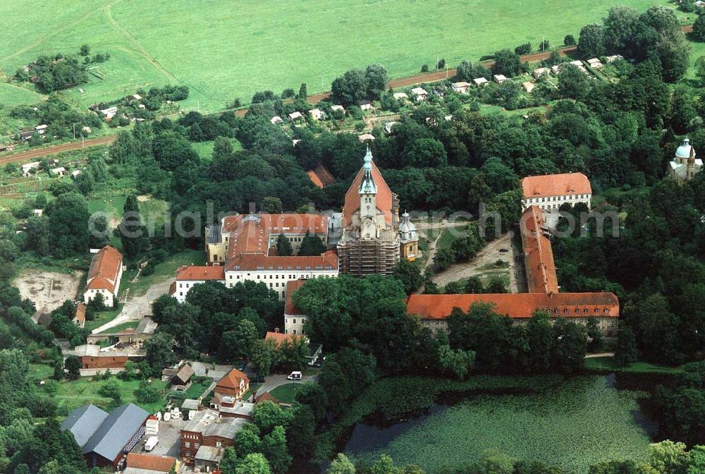 Aerial image Neuzelle bei Eisenhüttenstadt - Kloster Neuzelle mit Klosterbrauerei (vorn links) bei Eisenhüttenstadt/Brandenburg.
