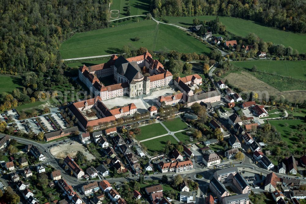 Aerial photograph Ulm - The monastery Wiblingen in Ulm is a former Benedictine abbey in the state of Baden-Wuerttemberg
