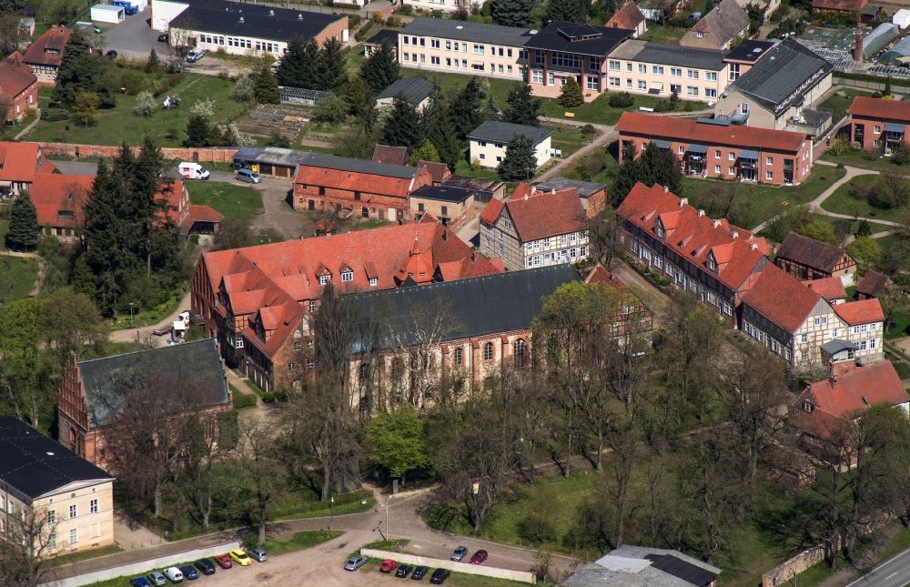 Aerial image Heiligengrabe - Monastery of the Heiligengrabe in Brandenburg
