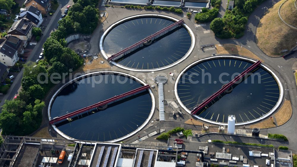 Aerial photograph Bonn - Sewage treatment plant in the district Graurheindorf in Bonn in the state North Rhine-Westphalia, Germany