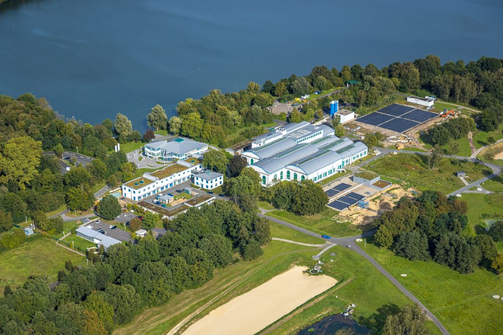 Aerial photograph Haltern am See - Sewage work washbasins, cleansing steps and water treatment plant of the Gelsenwasser AG in Haltern am See in the federal state North Rhine-Westphalia