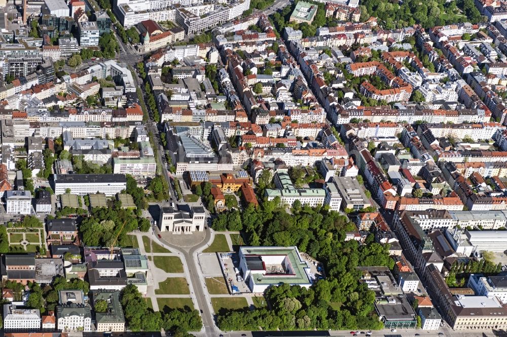 Aerial photograph München - View of the Koenigsplatz in Munich in the state Bavaria