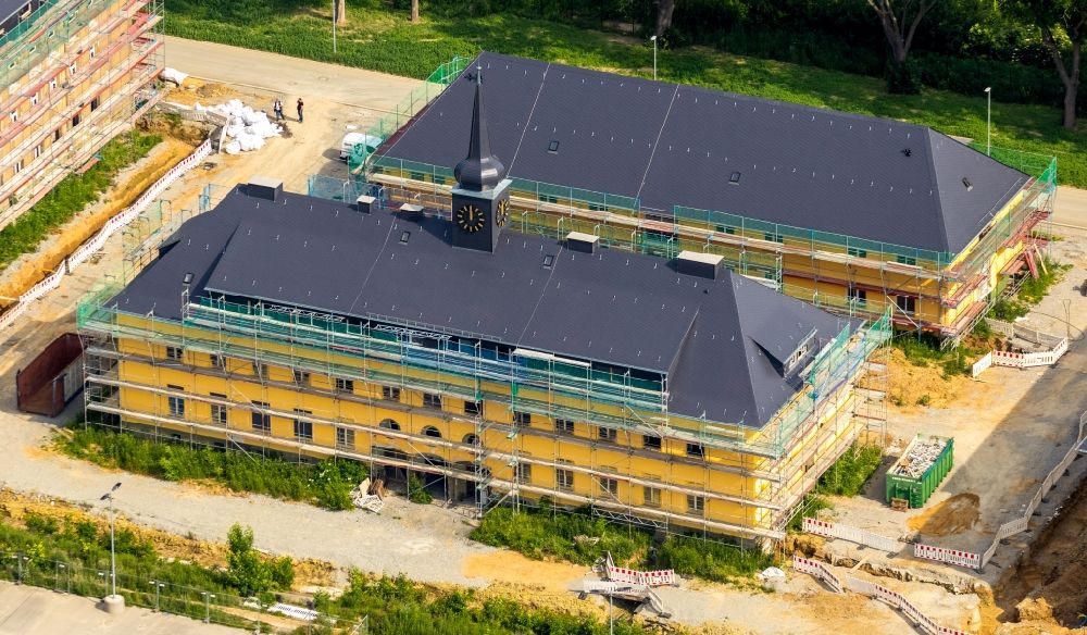Aerial image Soest - Conversion construction site Building complex of the former military barracks in Soest in the state of North Rhine-Westphalia, Germany