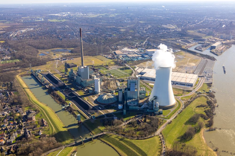 Aerial image Duisburg - Power station Duisburg Walsum in the state North Rhine-Westphalia