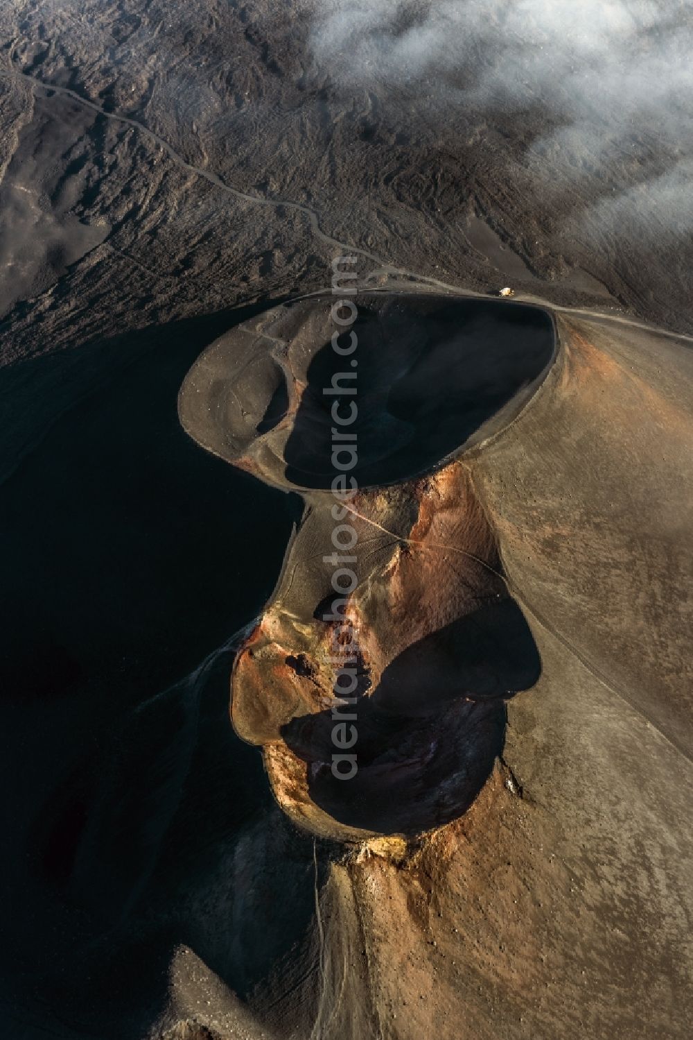 Aerial photograph Bronte - View to the volcano Mount Etna at Siciliy in italy