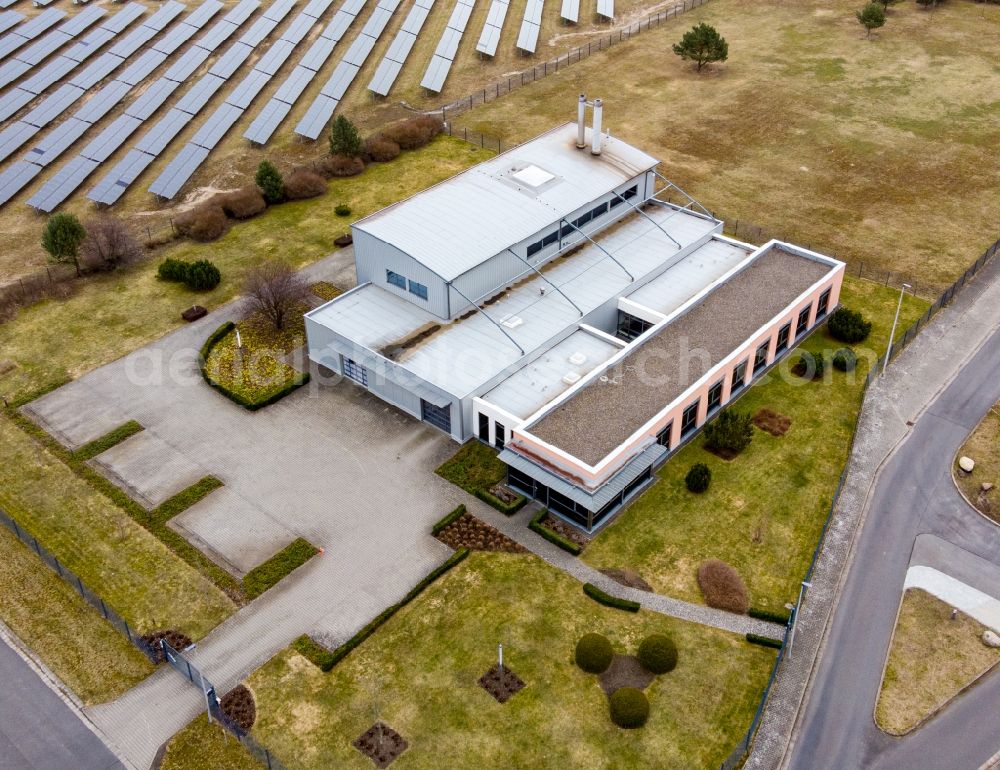 Aerial image Lichterfelde - Crematorium in Lichterfelde in the state Brandenburg, Germany