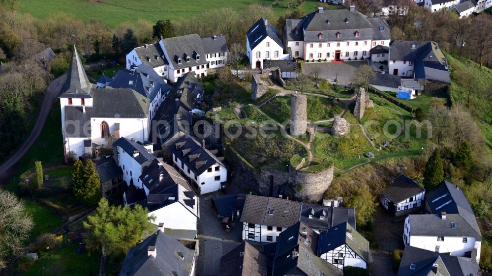 Aerial photograph Dahlem - Kronenburg in Dahlem in the state North Rhine-Westphalia, Germany