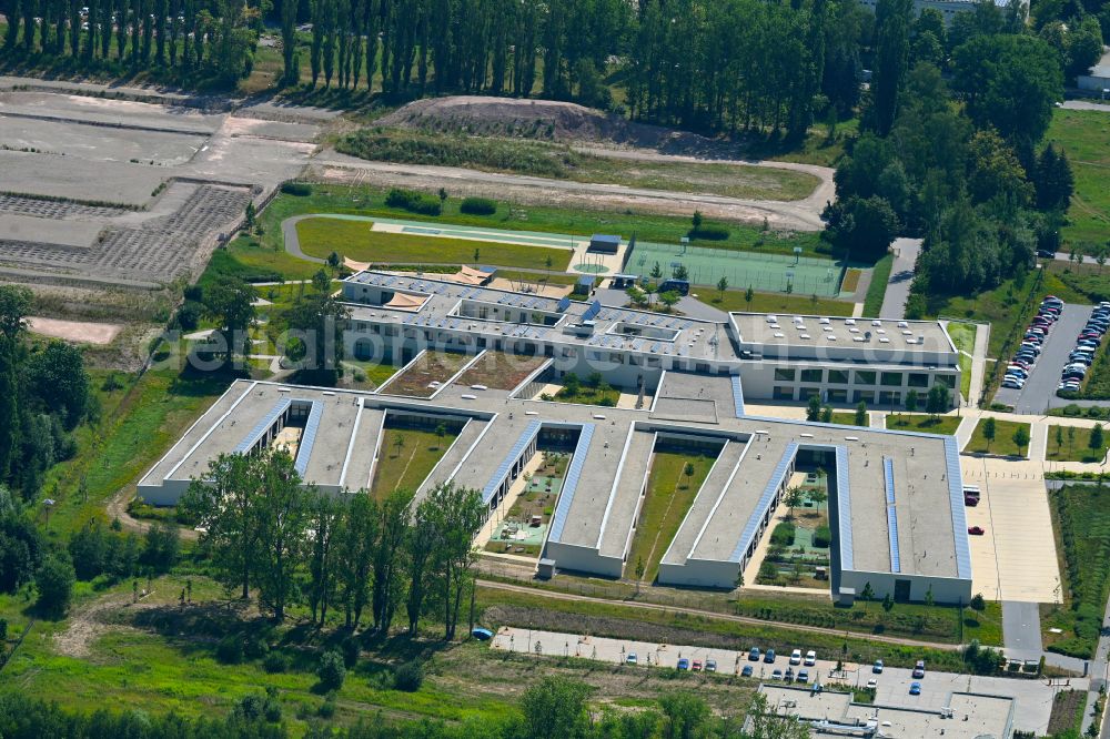 Aerial image Chemnitz - New building of the Chemnitz physically disabled school in Chemnitz in Saxony