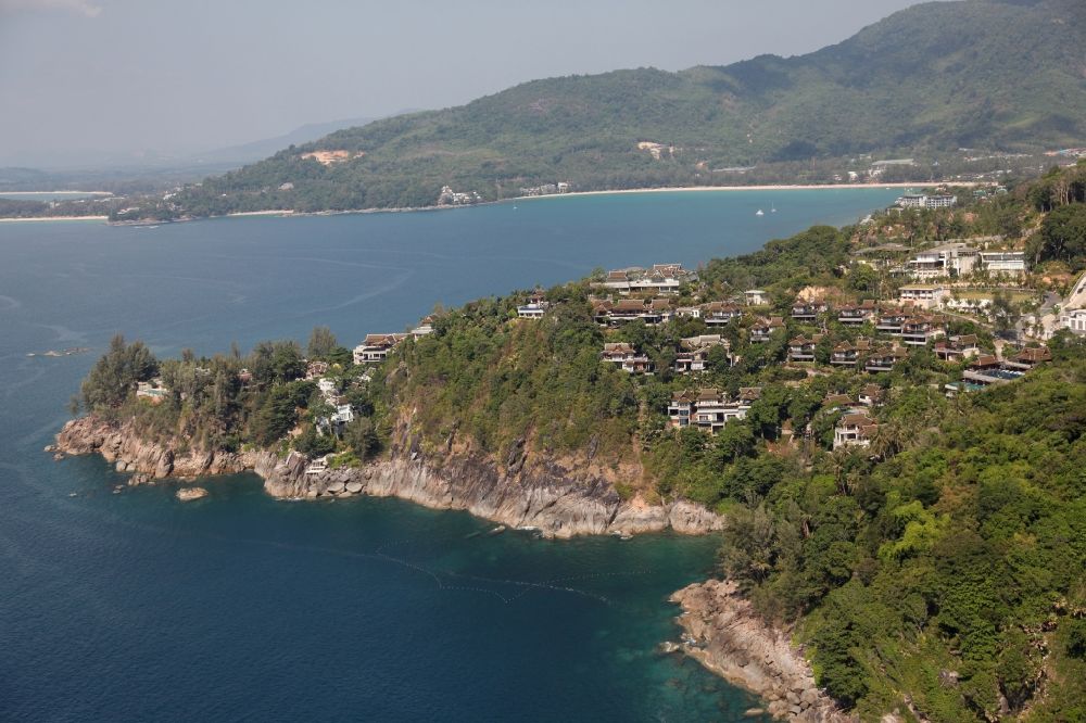 Aerial photograph Kammala - The coastal area near Kammala on the island of Phuket in Thailand with the Iguana Beach is located in the west of the island and is determined by exclusive hotels