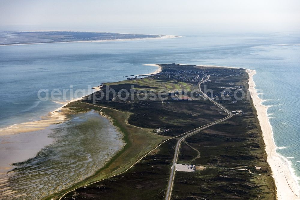 Aerial photograph Hörnum (Sylt) - Coastal area Hoernum-Odde - Island in Hoernum (Sylt) in the state Schleswig-Holstein, Germany