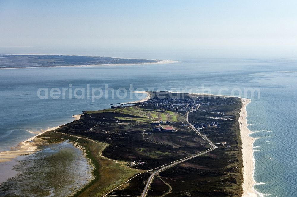 Hörnum (Sylt) from above - Coastal area Hoernum-Odde - Island in Hoernum (Sylt) in the state Schleswig-Holstein, Germany
