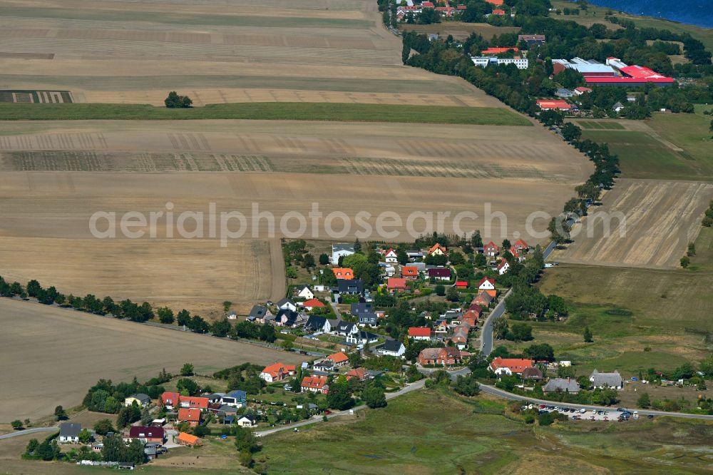 Aerial photograph Fährdorf - Coastal area of island Poel - Island in Faehrdorf on the Baltic Sea in the state Mecklenburg - Western Pomerania, Germany