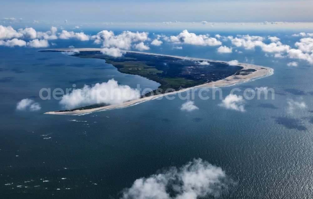 Aerial image Amrum - Coastal area of the North Frisian North Sea island of Amrum in the state of Schleswig-Holstein, Germany