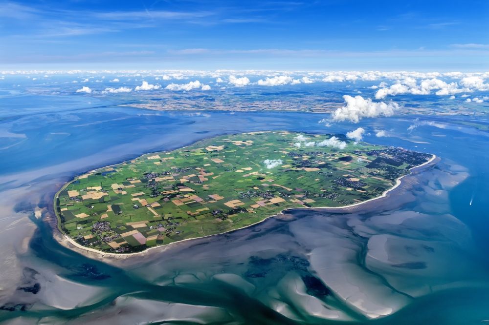 Aerial photograph Wyk auf Föhr - Island Foehr in Wittduen in the state Schleswig-Holstein