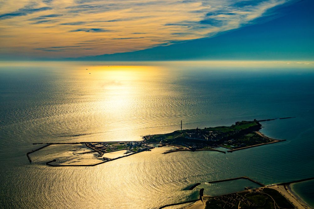 Aerial image Helgoland - Coastal area of the North Sea - Island Helgoland-Duehne in Helgoland in the state Schleswig-Holstein