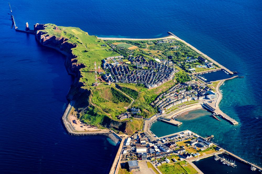 Aerial photograph Helgoland - Coastal area North Sea - Island in Helgoland in the state Schleswig-Holstein, Germany