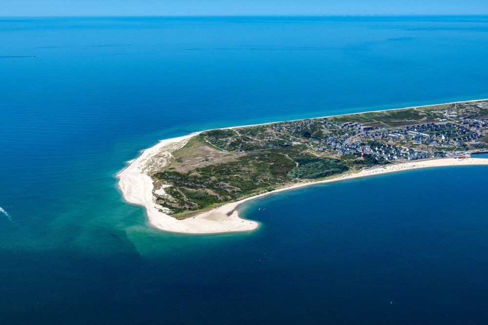 Aerial photograph Hörnum (Sylt) - Coastal area of the Nordsee - Island in Hoernum Sylt in the state Schleswig-Holstein