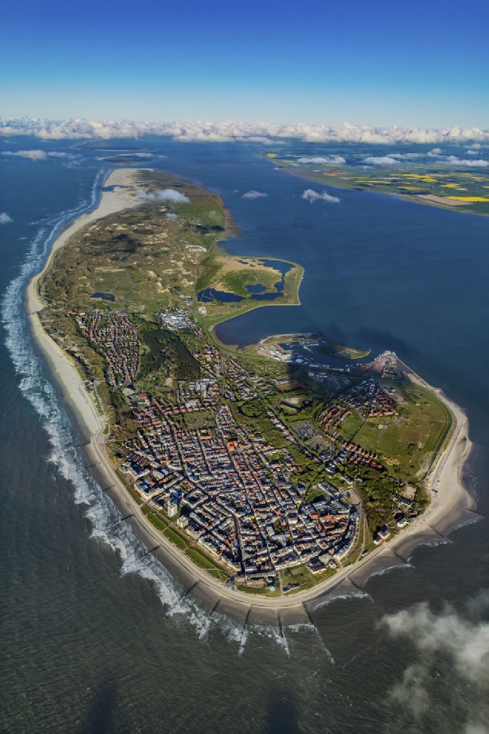 Aerial photograph Norderney - Coastal area of a
