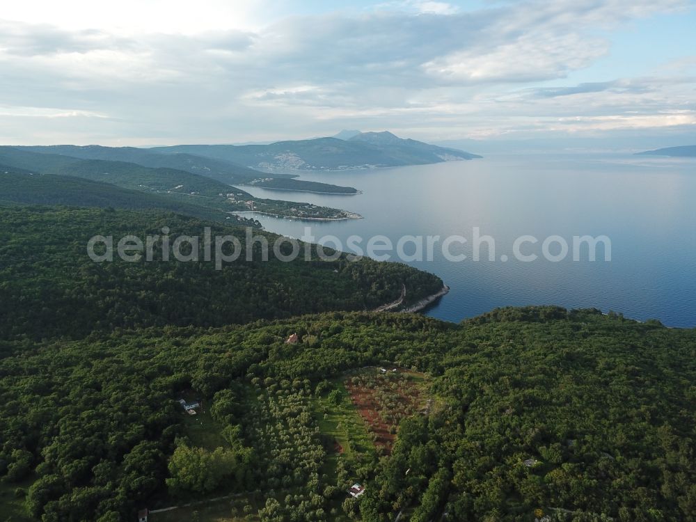 Aerial photograph Sveta Marina - Coast line of the Adria Mittelmeer near Sveta Marina Istarska zupanija, Croatia