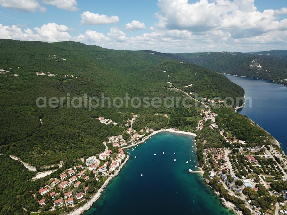 Sveta Marina from above - Coast line of the Adria Mittelmeer near Sveta Marina Istarska zupanija, Croatia
