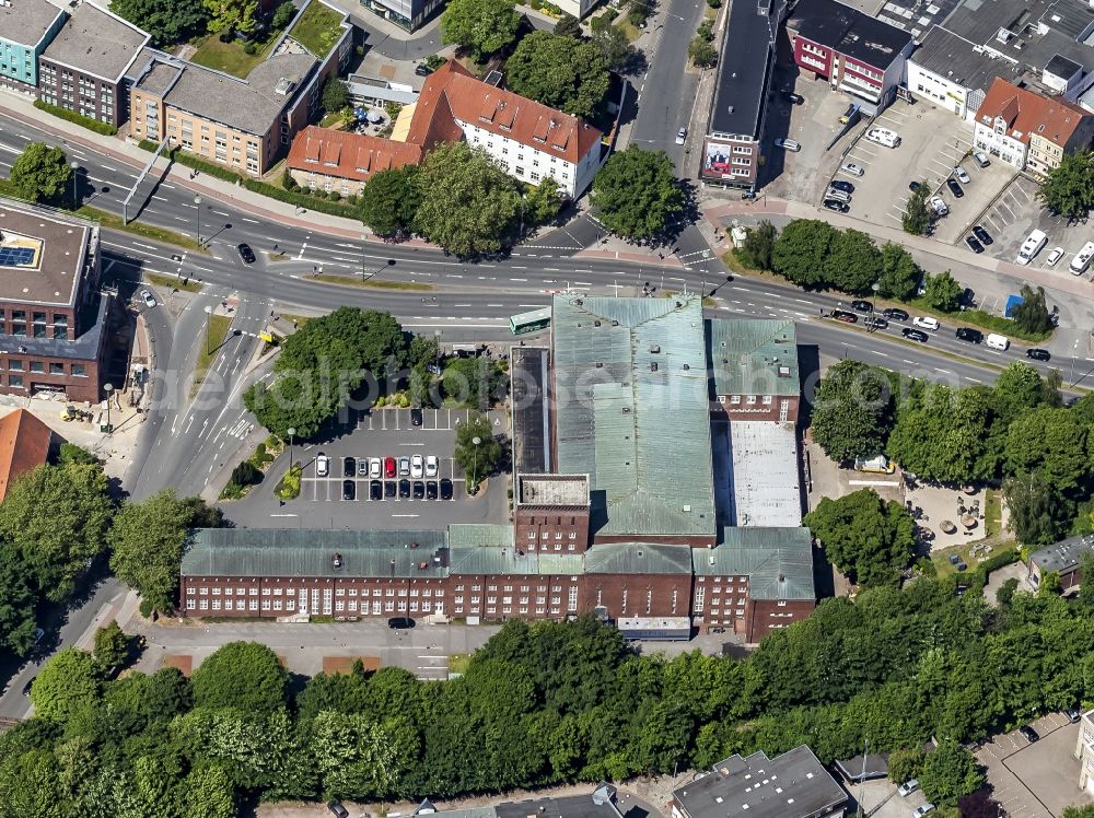 Aerial photograph Flensburg - Cultural centre in Flensburg in the federal state Schleswig-Holstein, Germany