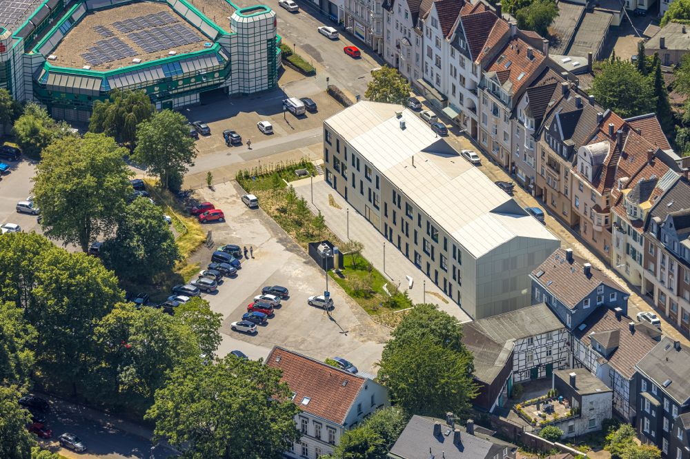 Aerial photograph Schwelm - Building of the culture center on street Roemerstrasse in Schwelm in the state North Rhine-Westphalia, Germany