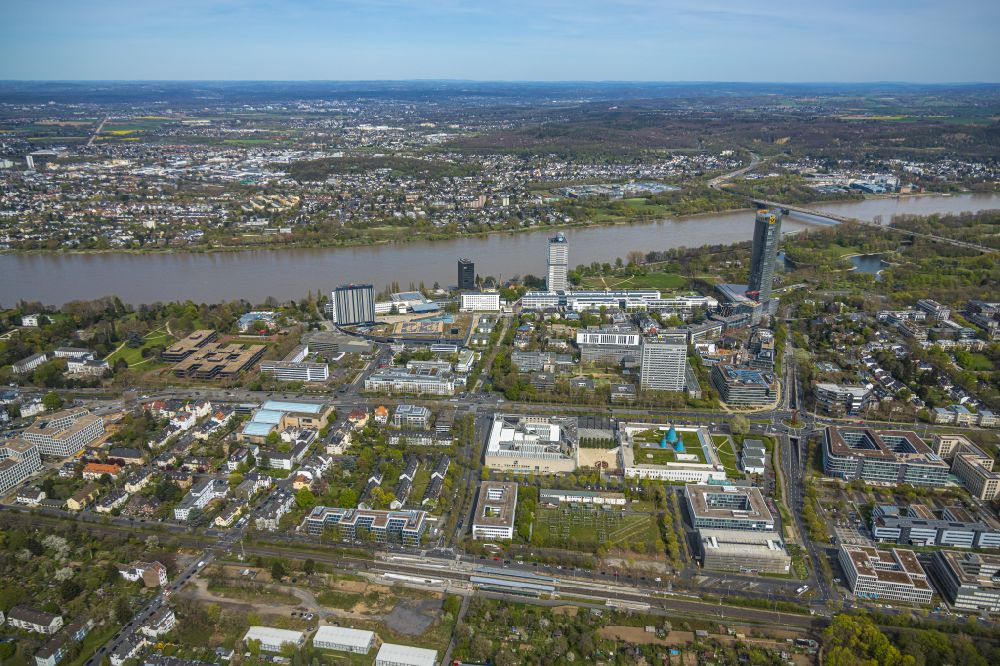 Aerial image Bonn - Art and exhibition hall of the Federal Republic of Germany - also called Bundeskunsthalle - in Bonn in North Rhine-Westphalia, Germany