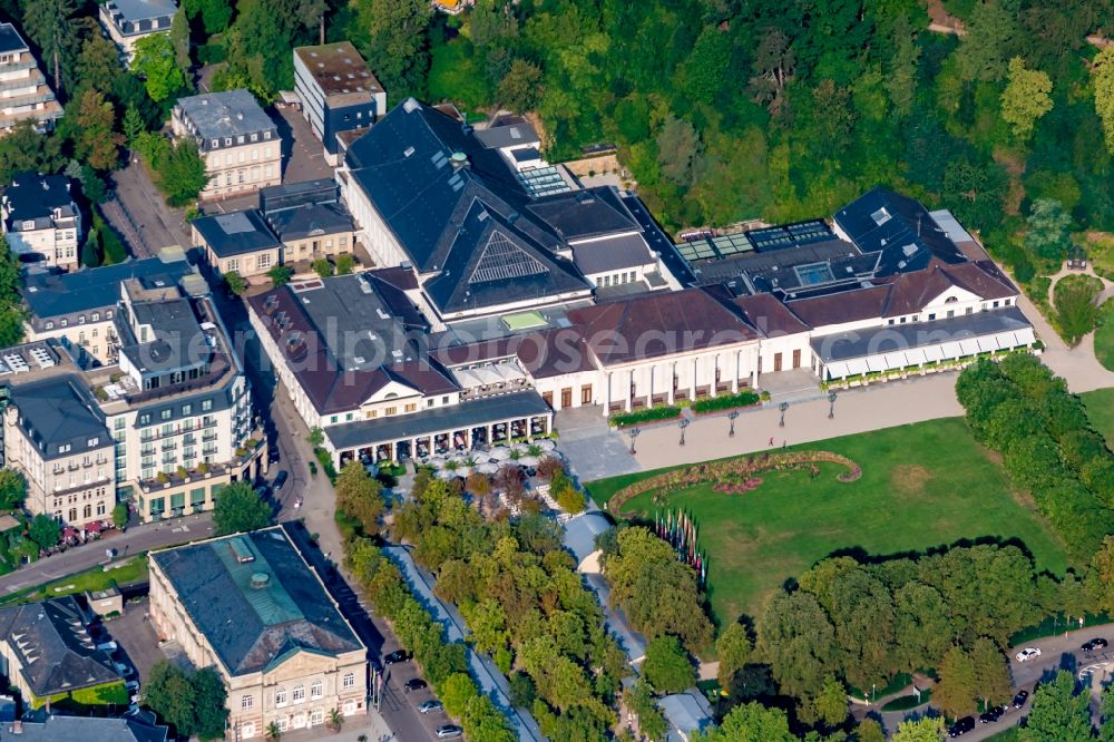 Baden-Baden from the bird's eye view: Building of the Spa and Event house Baden Badenin Baden-Baden in the state Baden-Wurttemberg, Germany