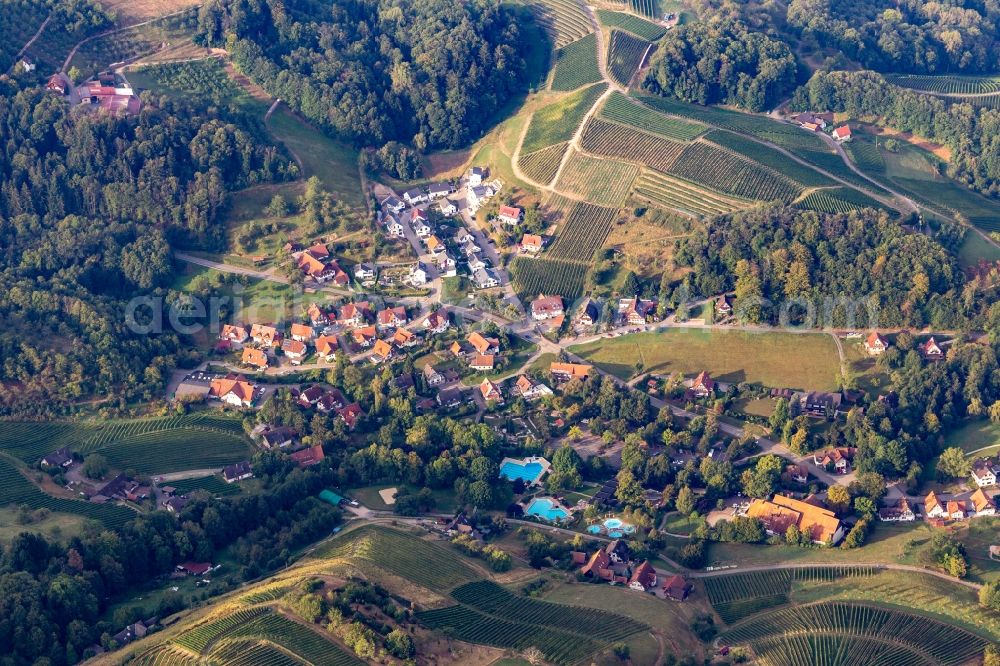 Aerial photograph Sasbachwalden - Building of the Spa and Event house in Sasbachwalden in the state Baden-Wuerttemberg, Germany