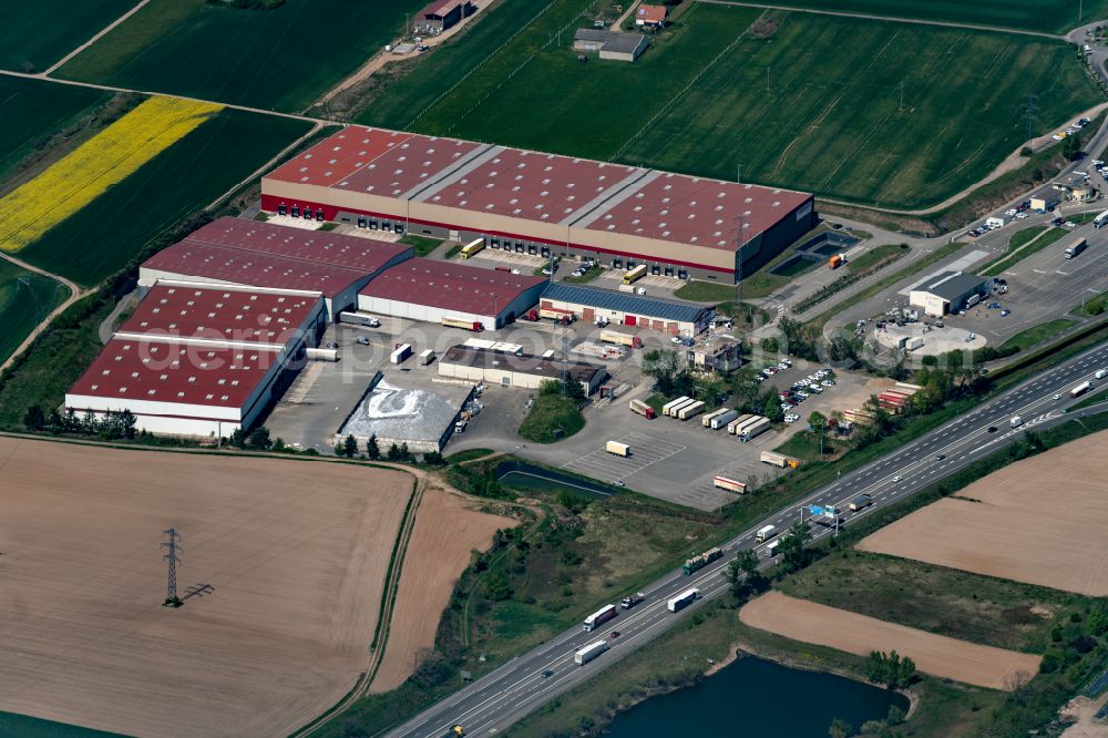 Chatenois from above - Warehouses and forwarding building Herbrich Logistique in Chatenois in Grand Est, France